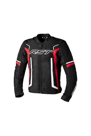 Rst Pilot Evo Mevsimlik Motosiklet Ceketi Siyah Beyaz Kırmızı