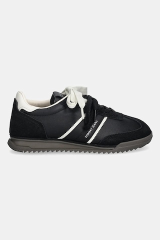 Tommy Hilfiger Kadın Yumuşak Süet Deri Rahat Tabani Siyah Sneaker En0en03001-bds-12075 Siyah