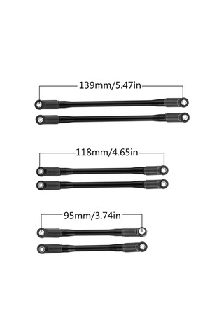 Didadodo 10 Adet Metal Bağlantı Çubuğu Seti - Scx10 Iı 90046/90047 İçin, Performansı Sıfırlayın