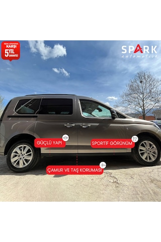 Volkswagen Caddy 2021- Yılı Ve Sonrası Uyumlu Yan Marşpiyel 2 Parça