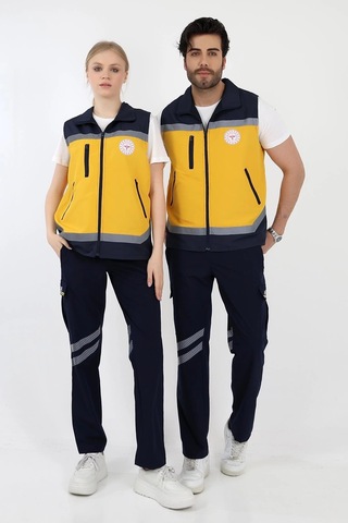 Acil Sağlık Sarı Unisex Yazlık Yelek