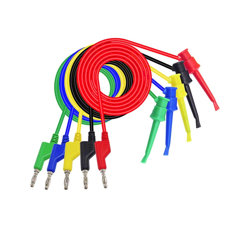 P1045 Multımetre Test Uçu Kablo Kiti - Kırmızı/siyah/sarı/yeşil/mavi