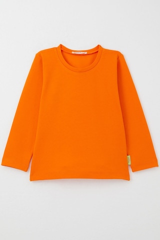 Breeze Kız Bebek Uzun Kollu Tişört Basic 9 Ay-3 Yaş, Turuncu Turuncu