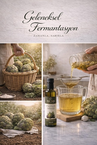 Enginar Sirkesi Geleneksel Fermantasyon Katkısız 250 Ml