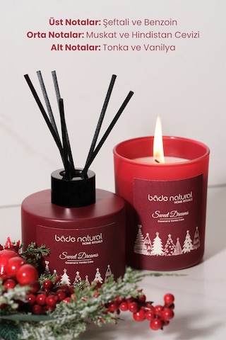 Sweet Dreams Caramel & Vanilla Cake Soya Mumu Çubuklu Oda Kokusu