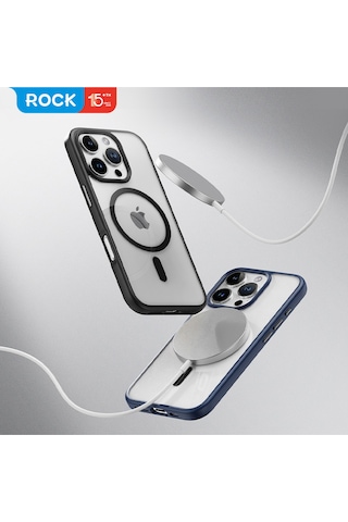 Rock Apple Uyumlu iPhone 16 Pro Guard Serisi Silikon Kılıf Siyah