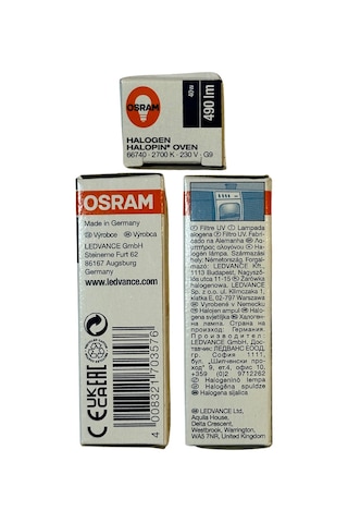 Osram Halopin Oven 40w 2700k Sarı Işık G9 Duylu Halojen Fırın Ampulü