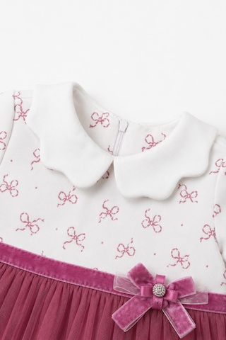 Babyhola Fiyonk Detaylı Tül Etek Kız Çocuk Elbise 15348 Fuşya