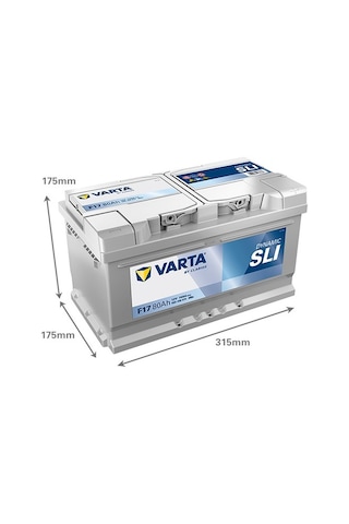 Varta F17 12v 80ah 740a Dynamıc Slı Akü Üretim Tarihi:2026