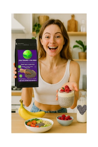 Chia Tohumu 1 Kg Yüksek Lif & Omega 3 İçerikli %100 Bitkisel Süper Gıda Vegan Gluten Free