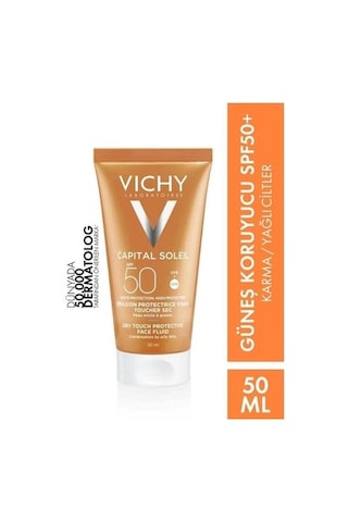 Vichy Capital Ideal Soleil Mattifying Face Fluid Dry Touch Emulsion SPF50+ 50 ML