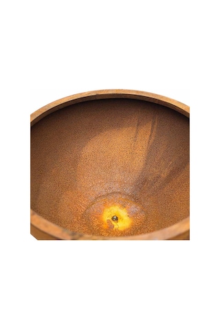 Corten Yuvarlak Saksı Büyük