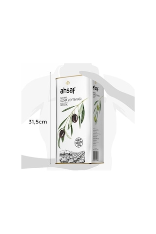 Ahsaf Soğuk Sıkım Natürel Sızma Zeytinyağı 5l -teneke 2'li Ekonomik Paket