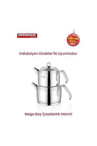 Kahramanlar Delux Mega Boy Platin Çaydanlık Takımı Platin