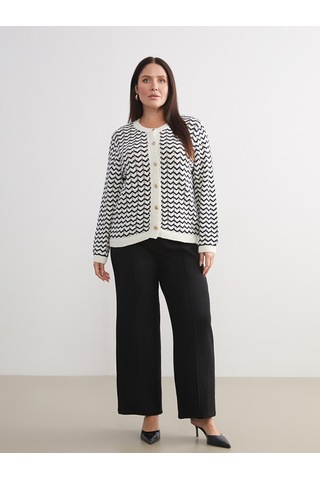 Lcw Modest Siyah Beli Lastikli Geniş Paça Kadın Pantolon
