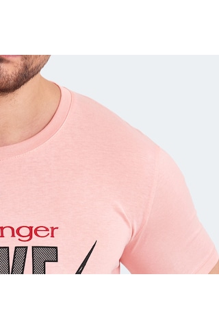 Slazenger KASSIA Erkek Baskılı Somon Tişört