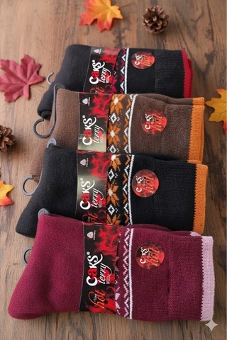 Yün Çorap 4'lü Paket Asorti Set2
