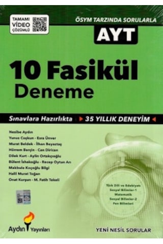 Ayt 10 Fasikül Deneme Aydın Yayınları Ayt 10 Fasikül Deneme Aydın Yayınları