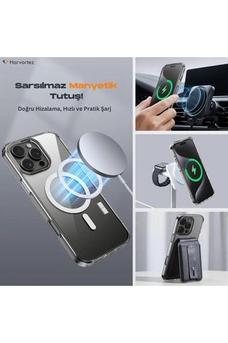 , İphone 14plus/15 , Magsafe İle Uyumlu Güçlü Manyetik Kılıf, Sararmaz Sert Pc Çevre Dostu Kapak, Ahize/hoparlör Filtreli, Gerçek Buton Hissi, Kamera Yükseltili, İnce Kapak, Şeffaf Sku: Smg86900101