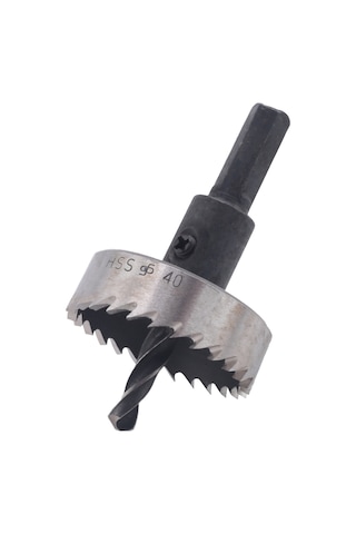 Sointeresting Delik Testeresi Dişi Hss Çelik Delik Testeresi Matkap Ucu Kesici Alet Metal Ahşap Alaşım 40mm