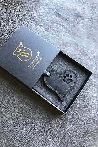 Pati Pet Anahtarlık Hakiki Deri Siyah Kalpli Çok Renkli 83597678