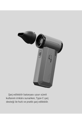 Çok Fonksiyonlu Şarjlı Hava Üfleme Ve Vakum Makinesi