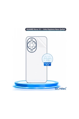 Schitec Huaweı Nova 15 Uyumlu Arka Yüzey Hidrojel Koruyucu Film 41348159