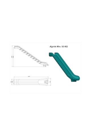 Düz Kaydırak H200-189 Çok Renkli