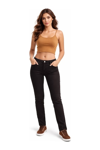 Bıgsıe Kadın Düşük Bel Kanvas Pantolon Bgl-st05641 Kahve