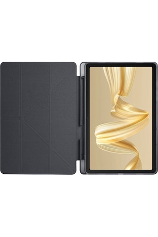 Huawei Matepad Pro 12.2" Kılıf Katlanır Kalem Bölmeli Silikon Standlı Uyku Modlu Akıllı Kapak Kapaklı Kılıf