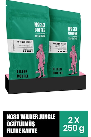 No 33 Wilder Jungle Filtre Öğütülmüş Kahve 250 Gr X 2 Adet Öğütülmüş