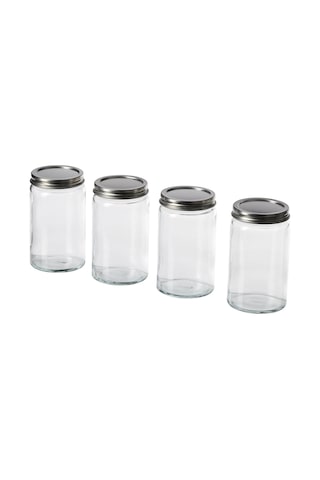 Ikea Cıtronhaj Baharatlık Seti 4 Parça 350 Ml 12 X 7 Cm Gümüş Şeffaf Gümüş - Şeffaf