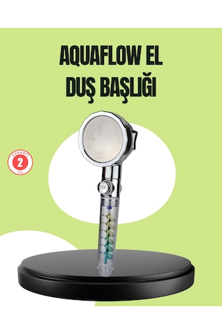 Basınçlı El Duşu Başlığı - Döner Pervaneli, Göz Kamaştıran Yağmur Etkisi