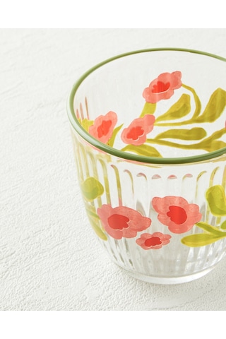 English Home Bright Petals Cam 3'lü Bardak 290 Ml Renkli