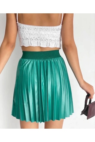 Lastikli Piliseli Lak Etek Yeşil S23901 Yeşil