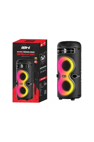 Her Yerde Eğlence Seninle: Çift Güçlü Bass Hoparlör, Fm Radyo, Kablosuz Karaoke Mikrofon, Rgb Işıklı