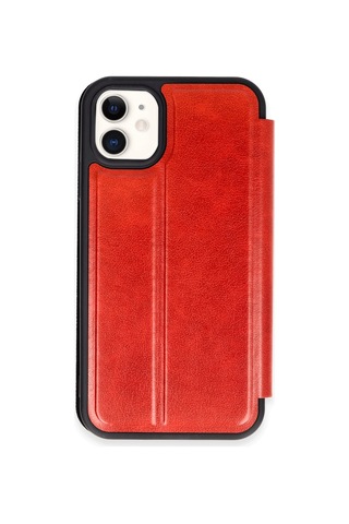 Apple iPhone Uyumlu Uyumlu 11 Kılıf Flip Cover - Kırmızı
