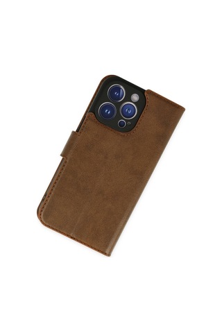 iPhone Uyumlu 14 Pro Kılıf Trend S Plus Kapaklı Kılıf - Taba