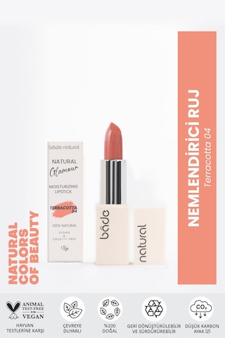 Bade Natural Nemlendirici Ruj Terracotta 04 %100 Doğal