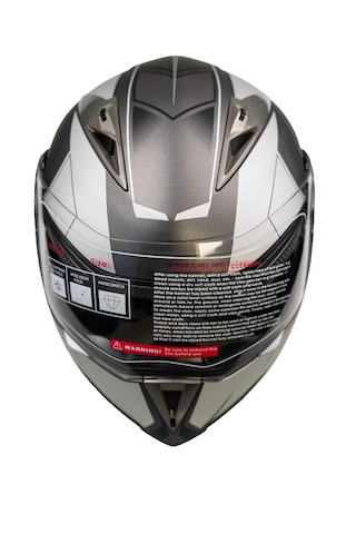 Helmets JK20 - 902 Çene Açılır Güneş Vizörlü Motosiklet Kaskı Gri