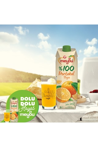 Meysu %100 Portakal Suyu 1 Lt X 6 Adet