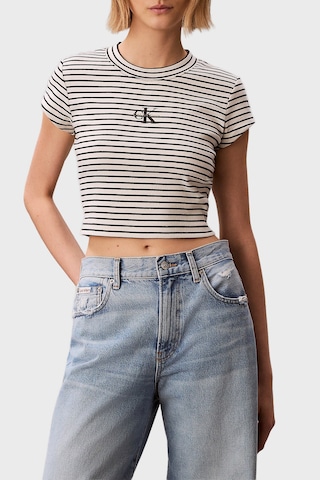 Calvin Klein Bayan T Shirt Lv047f833g Xdy Siyah Beyaz