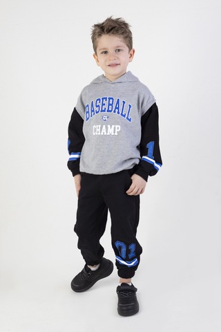 Harika Kids Erkek Çocuk Baseball Baskılı Örme Basic Eşofman Takımı 001
