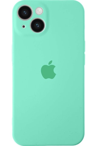 Apple Uyumlu iPhone 14 Kılıf Logolu Kamera Korumalı Altı Kapalı İçi Kadife Lansman Kapak - Kırmızı