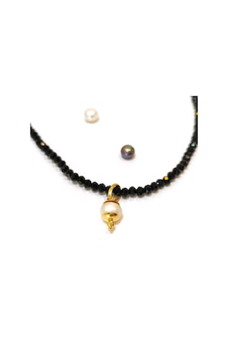 Altın Ürünler 9 MM Antik İnci Taşlı Kolye Ucu