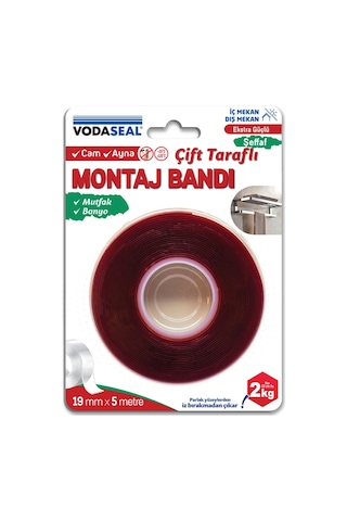 Vodaseal Vhb Çift Taraflı Montaj Bandı 19mmx5m