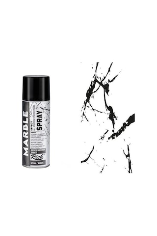 Rich Marble Effect Sprey Mermer Efekti Siyah 200 ML