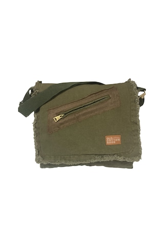 Vintage Salaş Orta Boy Unisex Günlük Çapraz Postacı Tablet Çantası M 32 Cm X 27 Cm Haki