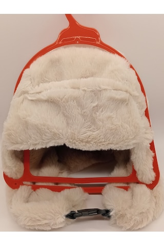 Kadın Kışlık Peluş Kalpak Şapka Bej