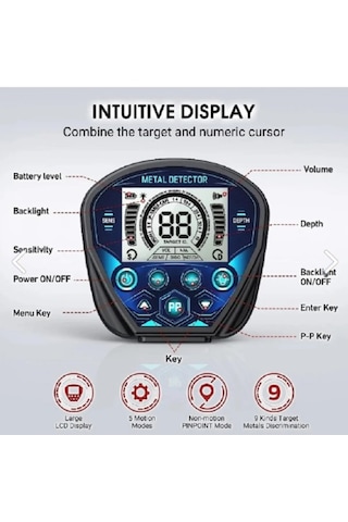 Md-840b Yüksek Hassasiyet Altın Metal Dedektörü